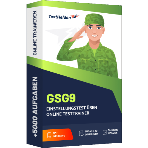 GSG9 Einstellungstest ueben Online Testtrainer cover print