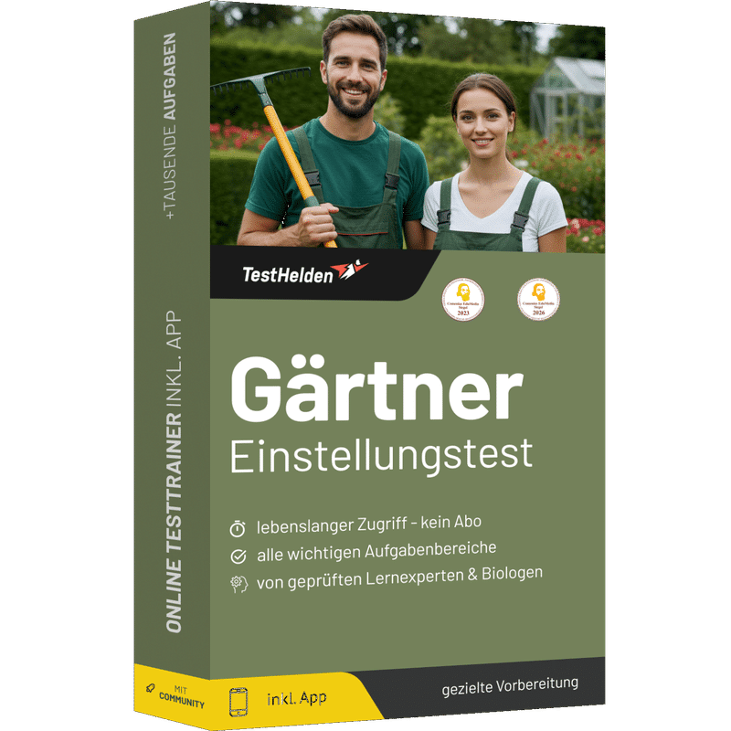 Gärtner Einstellungstest 2026 üben - Online-Testtrainer 1 Gärtner Einstellungstest 2026 üben - Online-Testtrainer