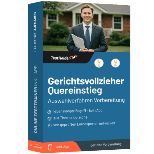 Gerichtsvollzieher Quereinstieg Auswahlverfahren & Einstellungstest Vorbereitung Online-Testtrainer