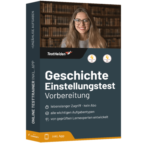 Geschichte Einstellungstest 2026 üben - Online-Testtrainer