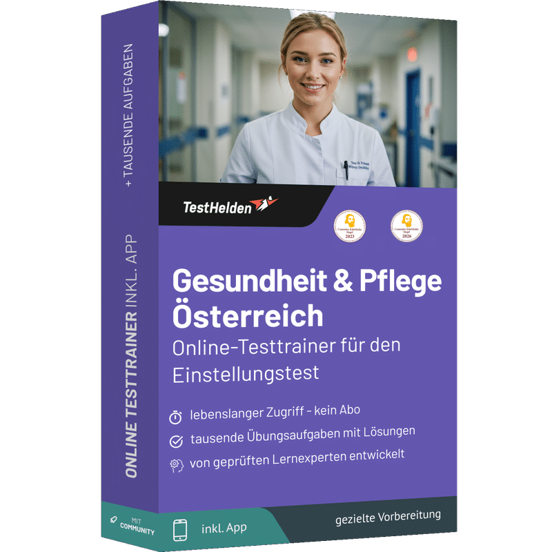 Gesundheit und Pflege Einstellungstest Österreich Vorbereitung 2026 üben - Online Testtrainer I Altenpfleger, Kinderpfleger, Pflegefachpersonal 1 Gesundheit und Pflege Einstellungstest Österreich Vorbereitung 2026 üben - Online Testtrainer I Altenpfleger, Kinderpfleger, Pflegefachpersonal