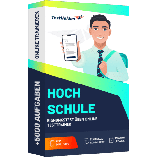 Hochschule Eignungstest ueben Online Testtrainer cover print