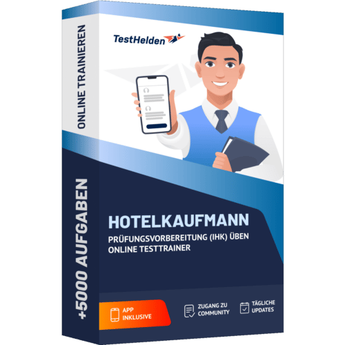 Hotelkaufmann Pruefungsvorbereitung IHK ueben Online Testtrainer cover print