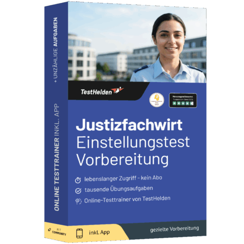 Justizfachwirt Einstellungstest 2026 üben - Online Testtrainer