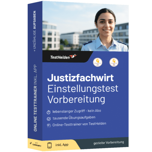 Justizfachwirt Einstellungstest 2026 üben - Online Testtrainer