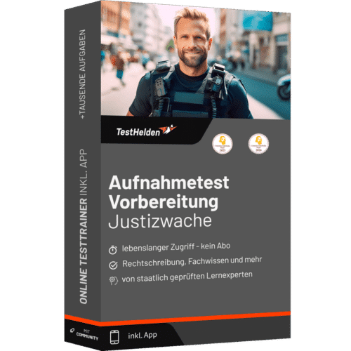 Aufnahme Justizwache (Aufnahmetest- und Auswahlverfahren-Vorbereitung für die Österreichische Justiz) - Online-Testtrainer