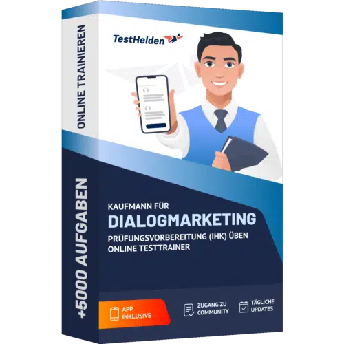 Kaufmann / Kauffrau für Dialogmarketing Prüfungsvorbereitung (IHK) 2025 üben - Online Testtrainer