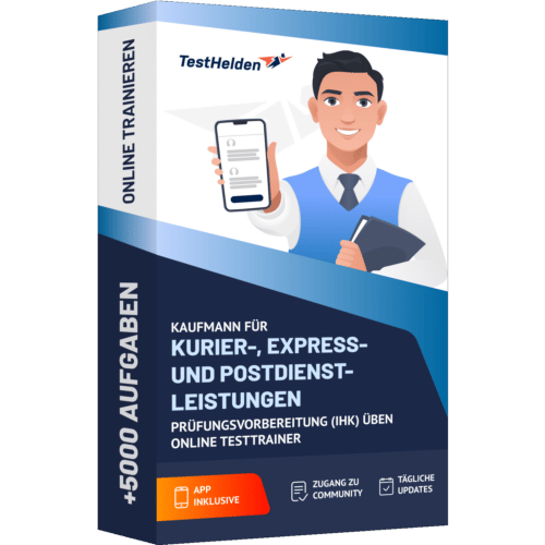 Kaufmann fuer Kurier Express und Postdienst leistungen Pruefungsvorbereitung IHK ueben Online Testtrainer cover print