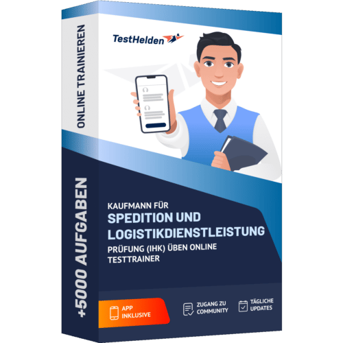 Kaufmann fuer Spedition und Logistikdienstleistung Pruefung IHK ueben Online Testtrainer cover print