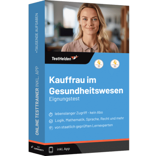 Eignungstest Kaufmann/ Kauffrau im Gesundheitswesen 2026 - Online-Testtrainer