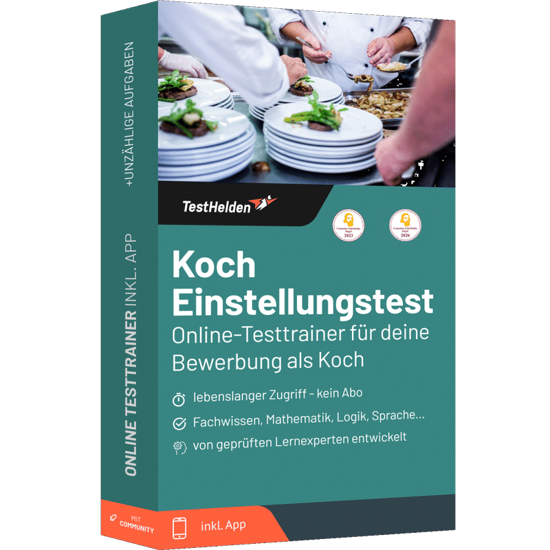 Koch Einstellungstest 2026 üben - Online Testtrainer 1 Koch Einstellungstest 2026 üben - Online Testtrainer
