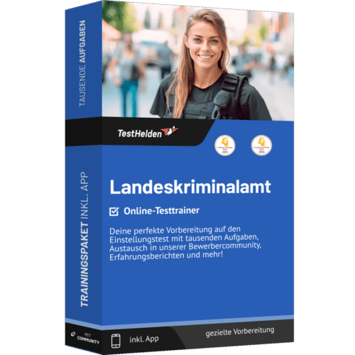 Landeskriminalamt Einstellungstest 2026 üben - Online Testtrainer