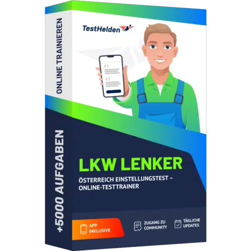 LKW Lenker Österreich Einstellungstest 2025 üben - Online-Testtrainer