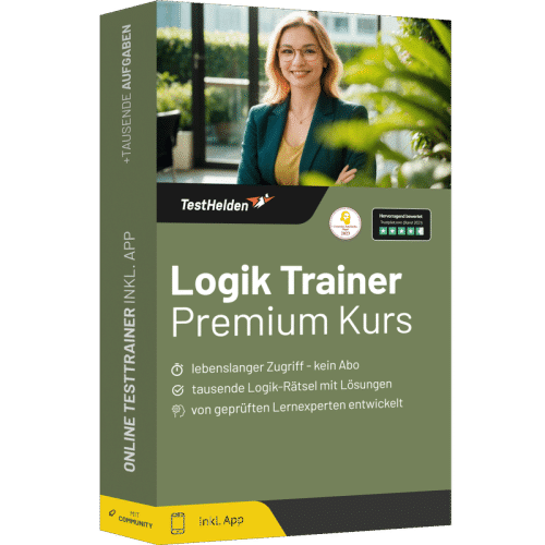 Logik Trainer Logik Rätsel mit Lösungen Premium Kurs TestHelden Online Testtrainer