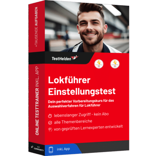 Lokführer Einstellungstest 2026 üben - Online Testtrainer