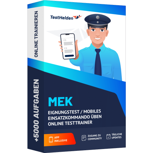 MEK Mobiles Einsatzkommando ueben Online Testtrainer cover print