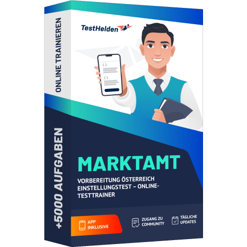 Marktamt Vorbereitung Oesterreich Einstellungstest – Online Testtrainer cover print
