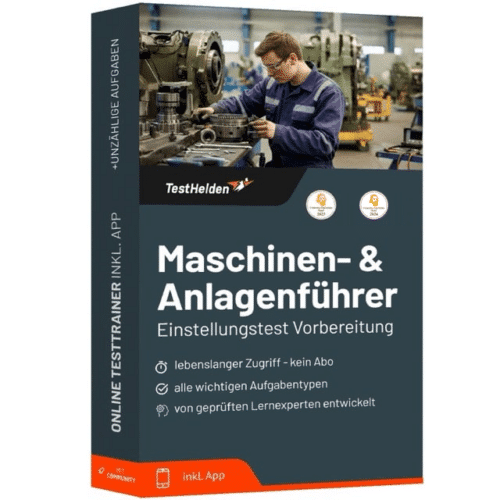 Maschinen- und Anlagenführer Einstellungstest 2026 üben - Online Testtrainer
