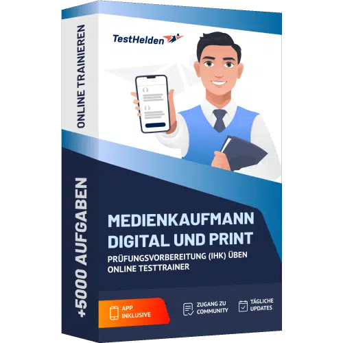 Medienkaufmann / -kauffrau Digital und Print Prüfungsvorbereitung (IHK) 2025 üben - Online Testtrainer