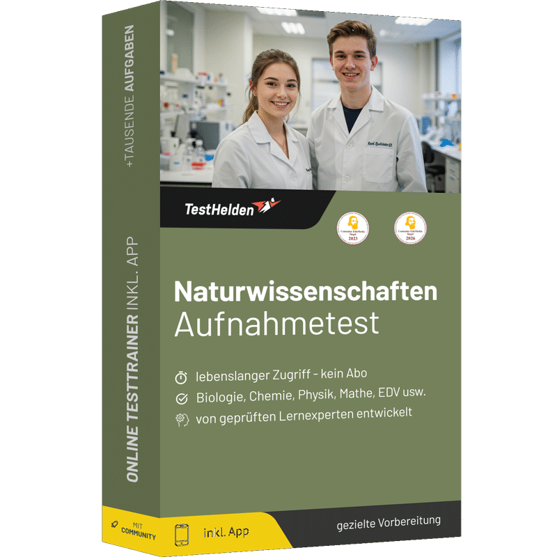 Naturwissenschaften Eignungstest 2026 üben - Online Testtrainer 1 Naturwissenschaften Eignungstest 2026 üben - Online Testtrainer