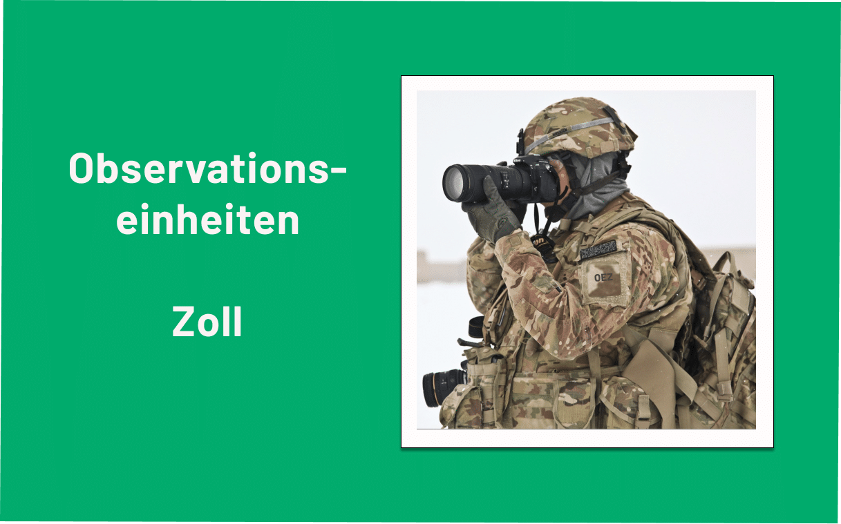 Observationseinheiten Zoll