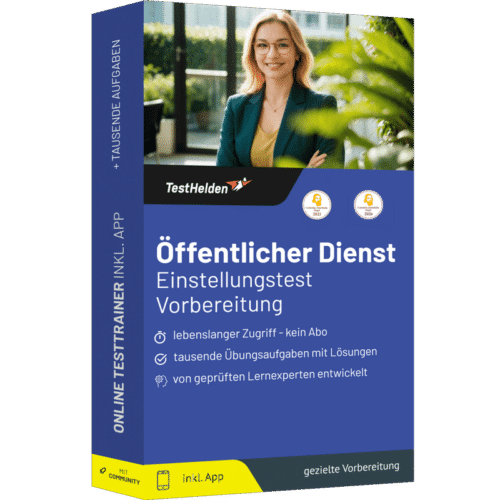 Öffentlicher Dienst Einstellungstest 2026 üben - Online Testtrainer