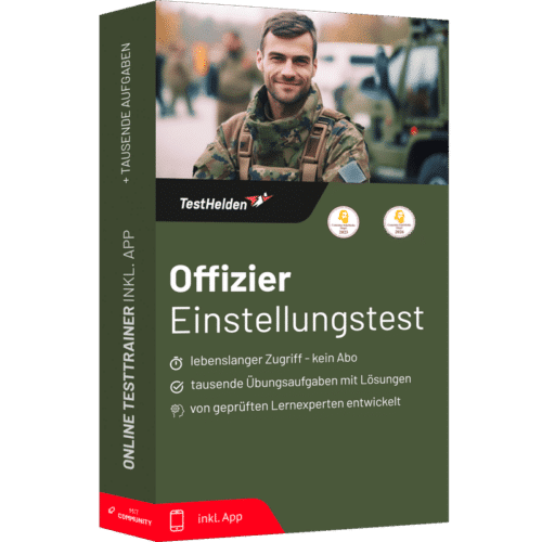 Offizier Einstellungstest 2026 üben - Online Testtrainer