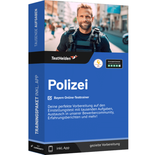 POLIZEI BAYERN ONLINE TESTTRAINER PRODUCTBOX