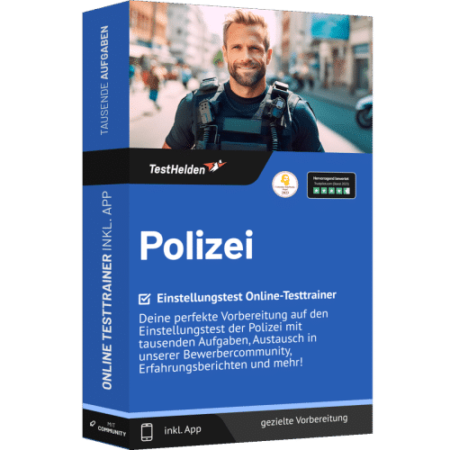Polizei Einstellungstest 2023 üben - Online Testtrainer