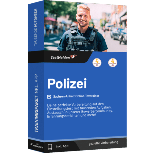 Polizei Sachsen-Anhalt Einstellungstest 2026 üben - Online Testtrainer