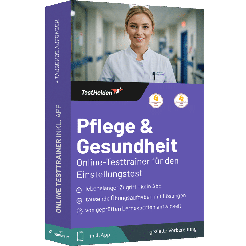 Pflege und Gesundheit Einstellungstest 2026 üben - Online Testtrainer 1 Pflege und Gesundheit Einstellungstest 2026 üben - Online Testtrainer