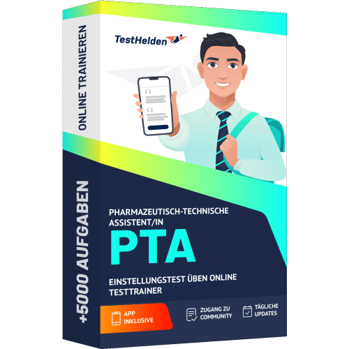 Pharmazeutischtechnische Assistentin PTA Einstellungstest ueben Online Testtrainer cover print