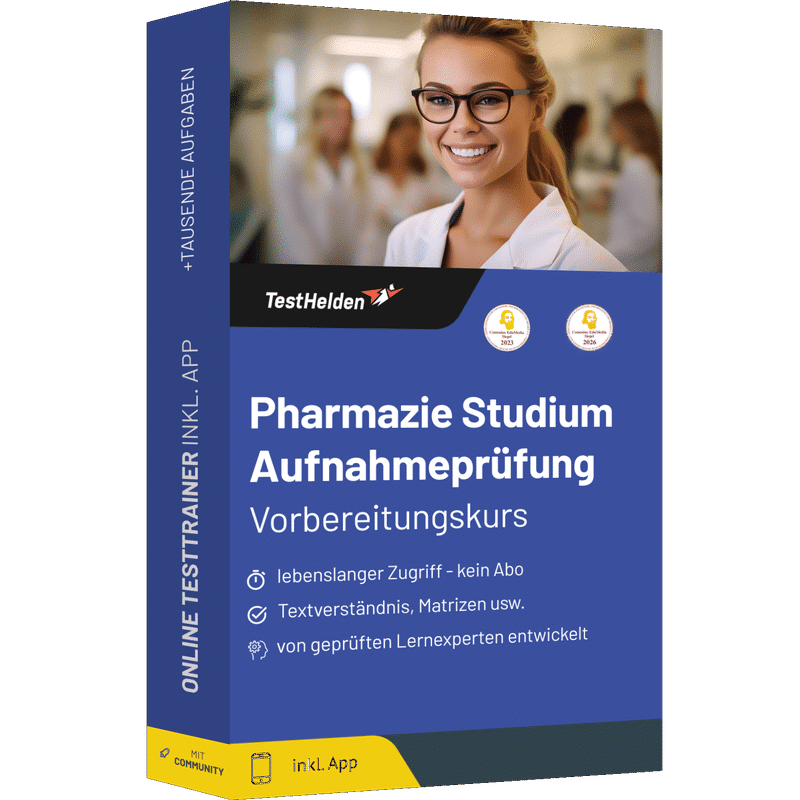 Pharmazie Studium Aufnahmeprüfung 2026 üben - Online-Testtrainer 1 Pharmazie Studium Aufnahmeprüfung 2026 üben - Online-Testtrainer