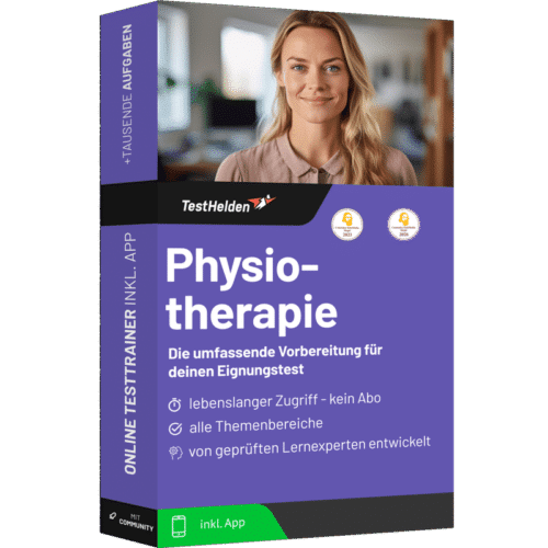 Einstellungstest Physiotherapie 2026 üben - Online Testtrainer