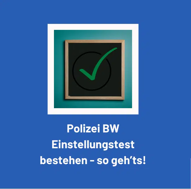 Polizei BW Einstellungstest