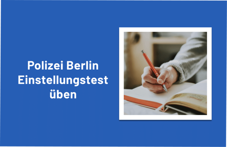 Polizei Berlin Einstellungstest üben Beitragsbild