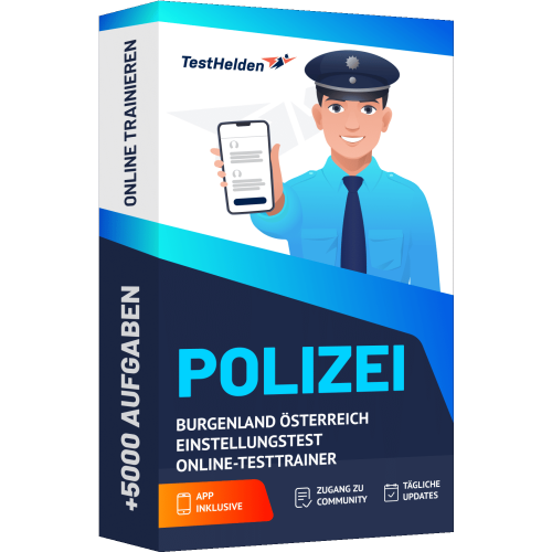 Polizei Burgenland Oesterreich Einstellungstest Online Testtrainer cover print