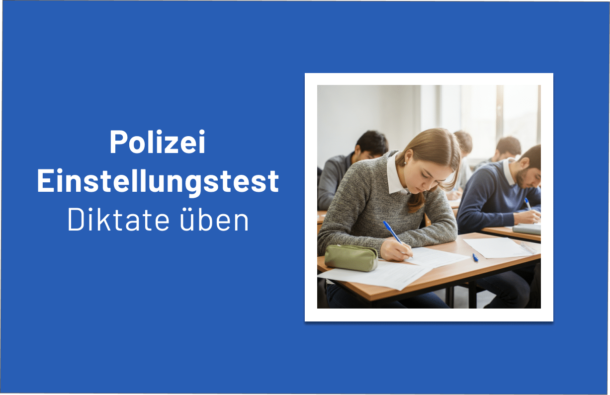 Polizei Diktat üben