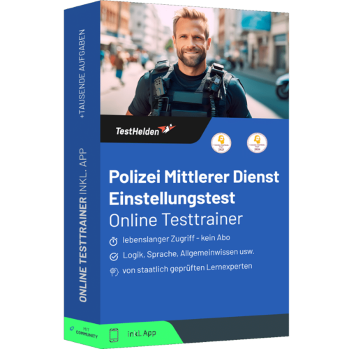 Polizei Mittlerer Dienst Einstellungstest 2026 üben - Online Testtrainer