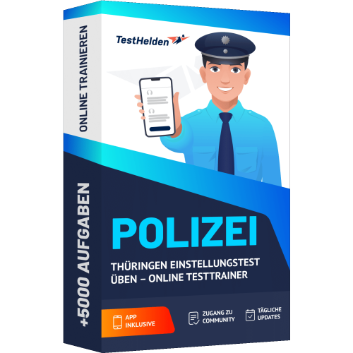 Polizei Thueringen Einstellungstest ueben Online Testtrainer cover print