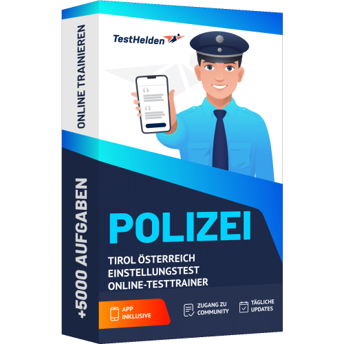 Polizei Tirol Oesterreich Einstellungstest Online Testtrainer cover print