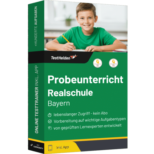 Probeunterricht Realschule Bayern Vorbereitung 2026 - Online-Testtrainer