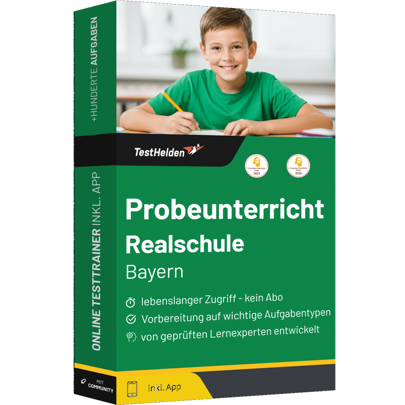 Probeunterricht Realschule Bayern Vorbereitung 2026 - Online-Testtrainer 1 Probeunterricht Realschule Bayern Vorbereitung 2026 - Online-Testtrainer