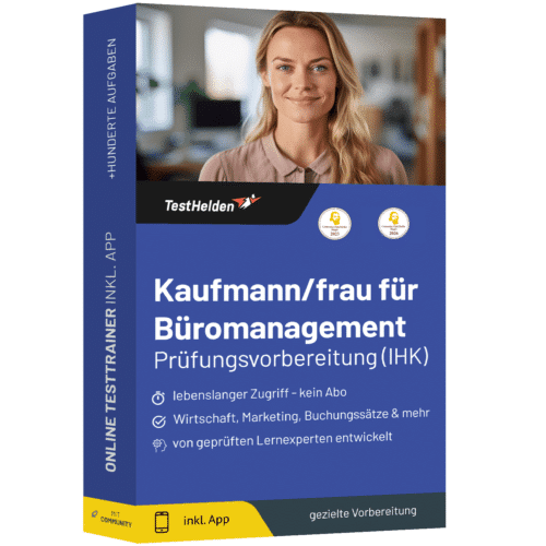 Kaufmann/ Kauffrau für Büromanagement Prüfung (IHK) 2026 üben - Online Testtrainer