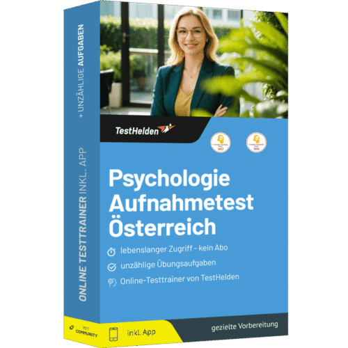 Psychologie Aufnahmetest Österreich 2026 üben - Online Testtrainer