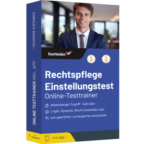 Rechtspflege Einstellungstest 2026 üben - Online Testtrainer