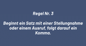 Regel Nr. 3.1