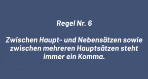 Regel Nr. 6