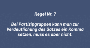 Regel Nr. 7