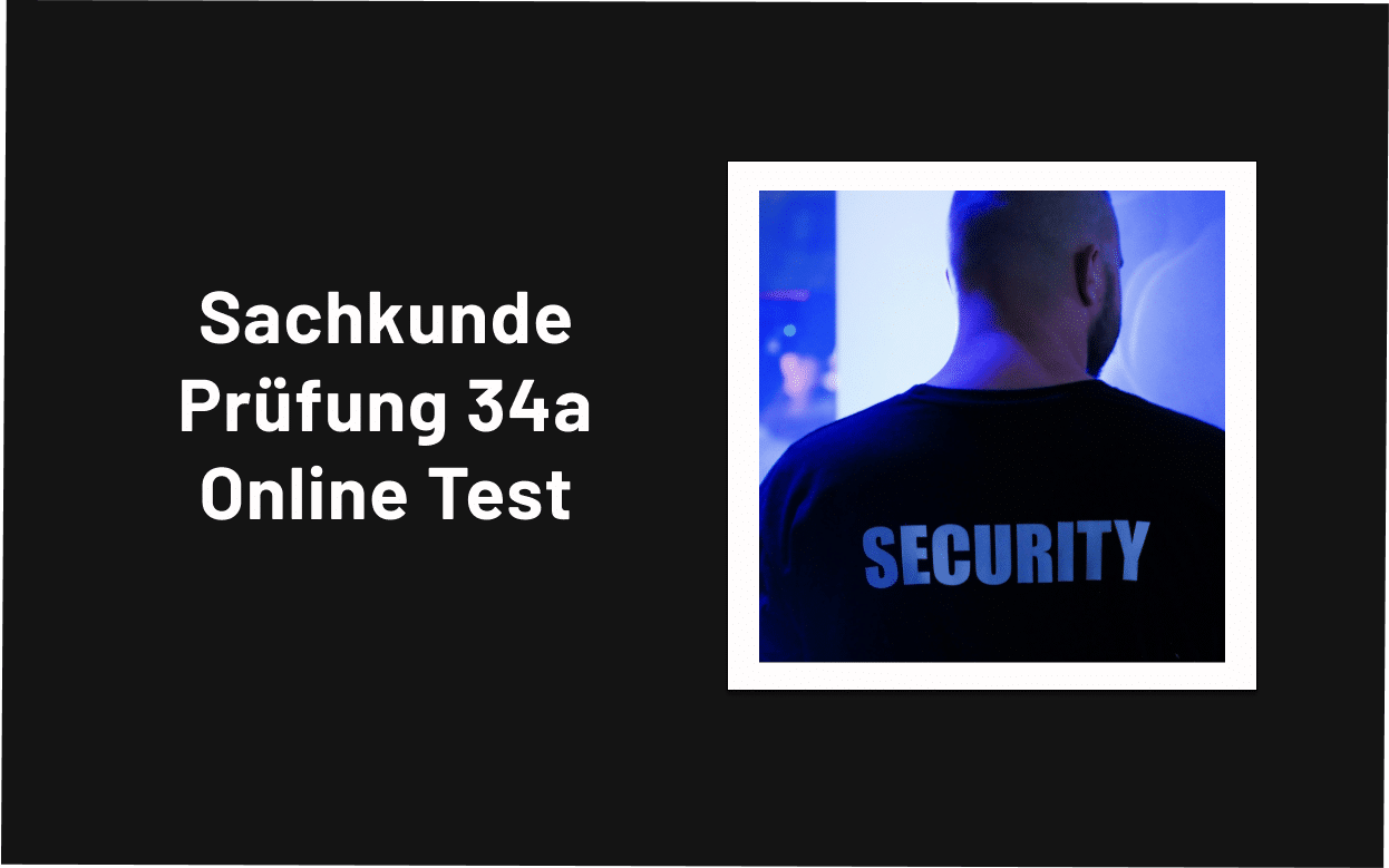 Sachkundeprüfung 34a Online Test